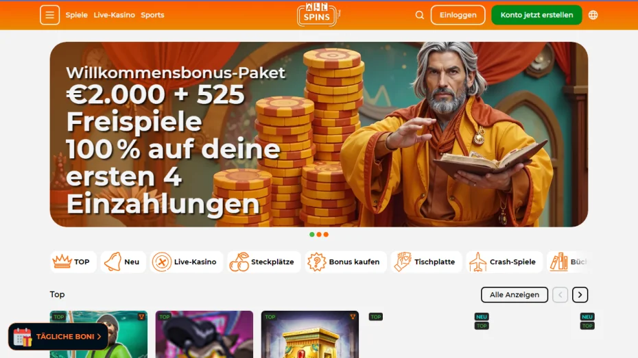 AllSpins Casino App Germany