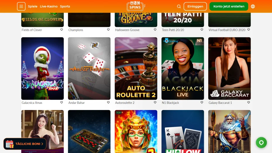 AllSpins Casino Kontakt